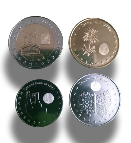Libya Dinar Coins Set of 4 UNC 2014