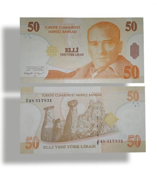 Turkey 50 YTL UNC banknote 2005