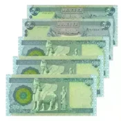 Iraq 500 Dinar banknote obverse and reverse of the year 2018