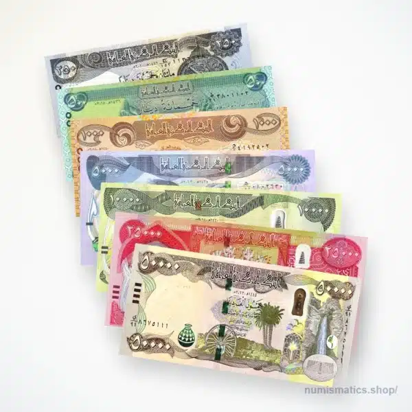 Complete Set of Iraq unc Banknotes 2013-2024