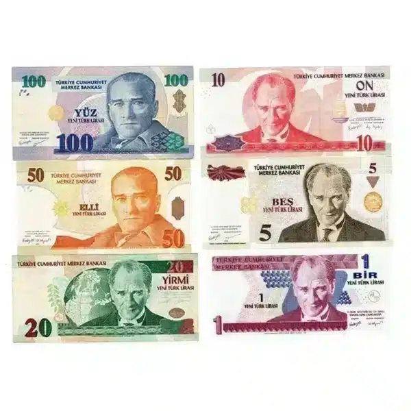 Turkey YTL Banknotes set – 2005