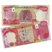 IRAQ-100000--Dinar-2-x-25000-IQD-banknotes-Year-2024 Iraqi Dinar Banknotes