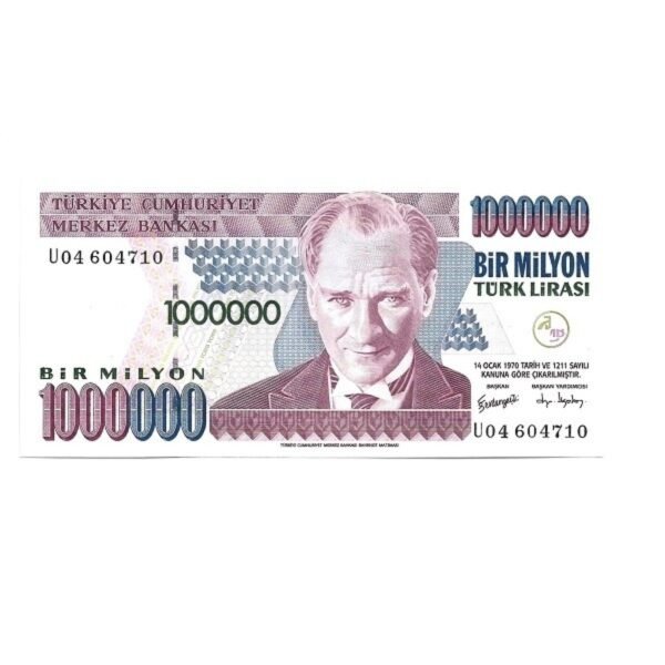 Turkey 1000000 Lira 1971f