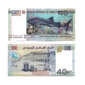 Djibouti 40 Francs Banknote in UNC Condition