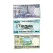 Rwanda 500 , 1000 & 2000 Francs UNC Banknotes set – P-W42 (2014-2019)