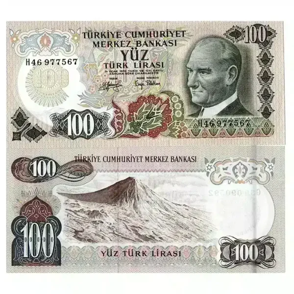 Turkey 100 Lira Banknote Front