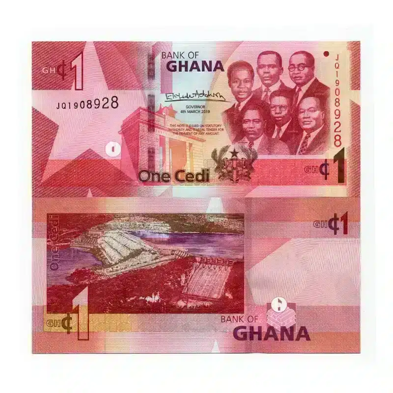 Ghana 1 Cedis UNC Banknote – 2019 (Pick-P-W45)
