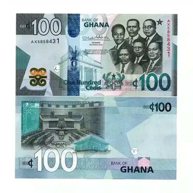 Ghana 100 Cedis UNC Banknote – 2022 (Pick-P-W50)