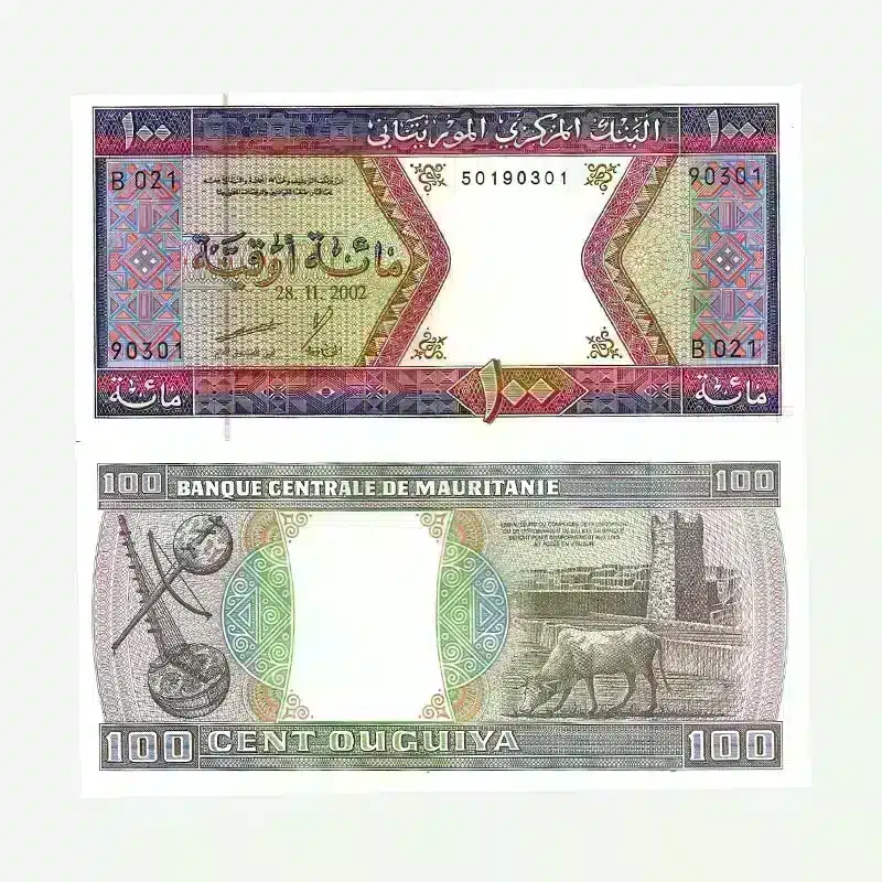 Mauritania 100 Ouguiya UNC Banknote – 2002 (Pick-4)