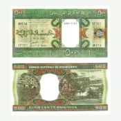 Mauritania 500 Ouguiya UNC Banknote – 2002 (Pick-6)