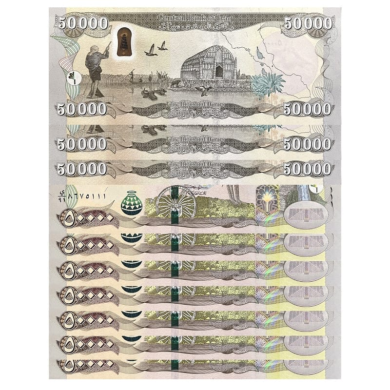 Black Friday 2025: 10 x 50,000 Iraqi Dinar UNC Banknotes – 500,000 IQD
