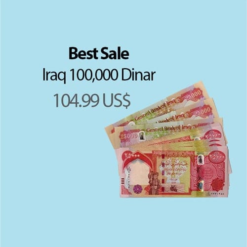 Iraqi Dinar Banknotes Lot - 100,000 IQD Collection